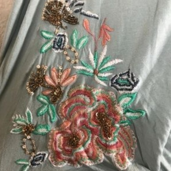 Embroidered Cross-Front Pullover - Picture 3 of 4